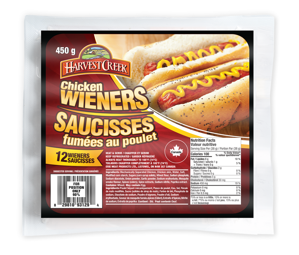 Chicken Wieners Harvest Creek